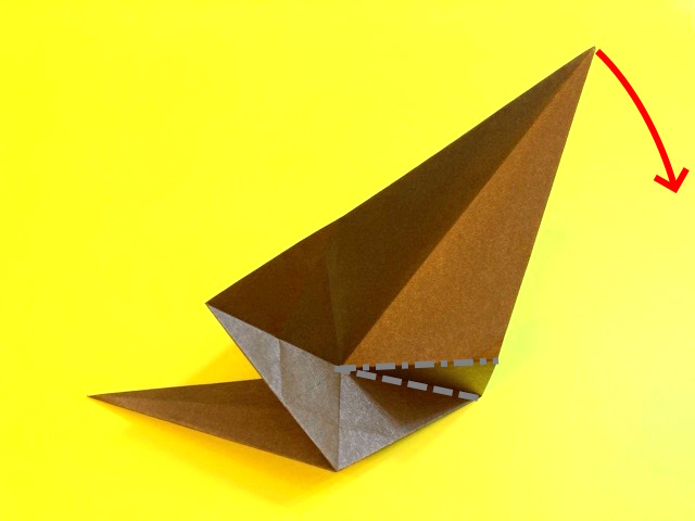 ティラノサウルスの折り紙の作り方2_37