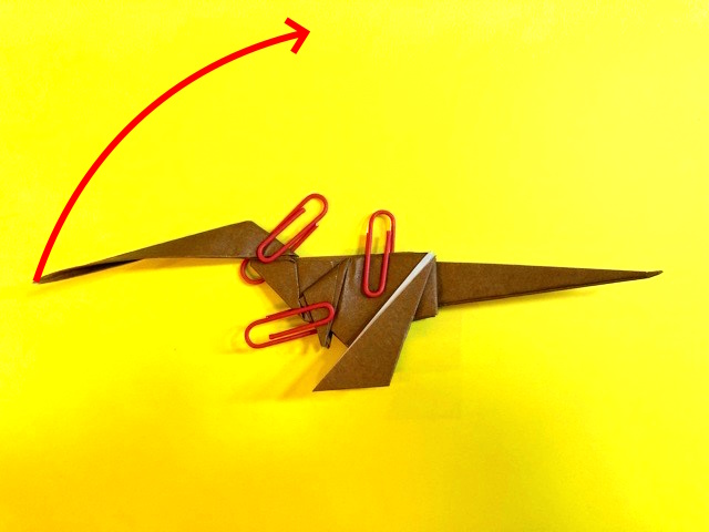 ティラノサウルスの折り紙の作り方2_82