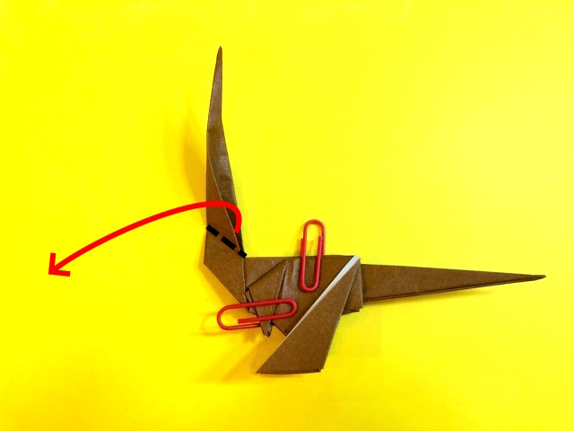 ティラノサウルスの折り紙の作り方2_83