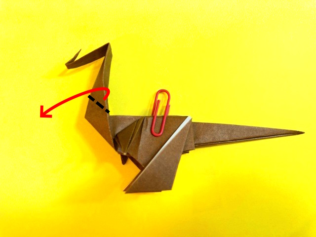 ティラノサウルスの折り紙の作り方2_89