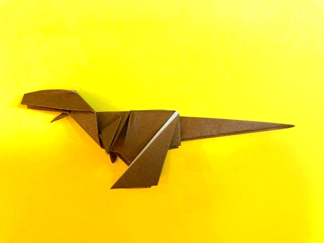 ティラノサウルスの折り紙の作り方2_91