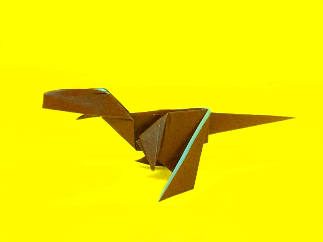 ティラノサウルスの折り紙の作り方2_94