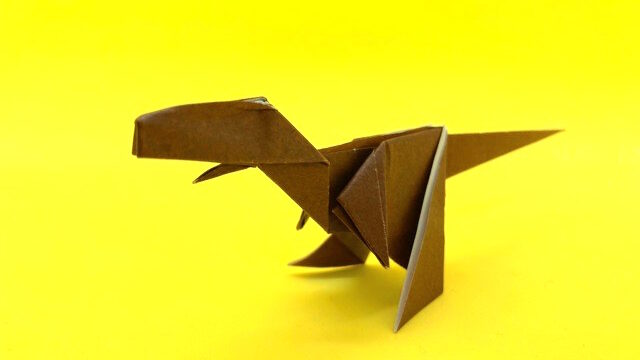ティラノサウルスの折り紙の作り方2_97
