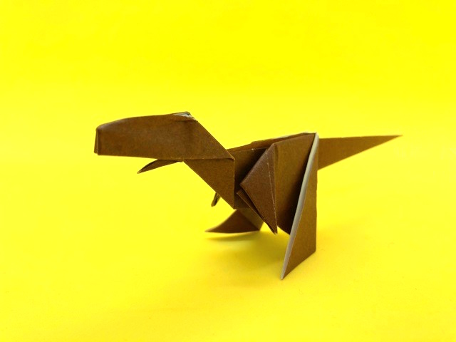 ティラノサウルスの折り紙の作り方2_97