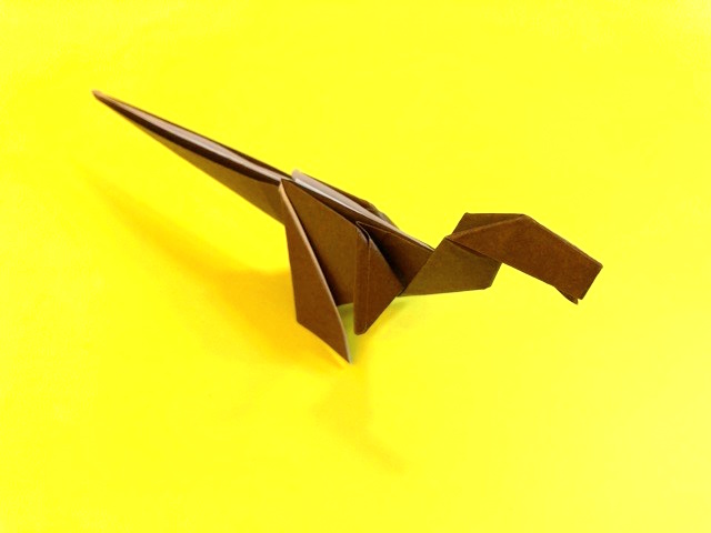 ヴェロキラプトルスの折り紙の作り方_18