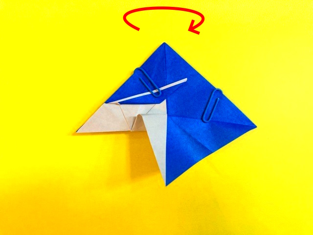 かっこいい兜（かぶと）の折り紙の作り方4_15