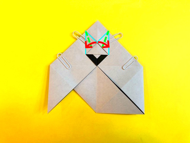 ハロウィン_おばけの折り紙の作り方2_02