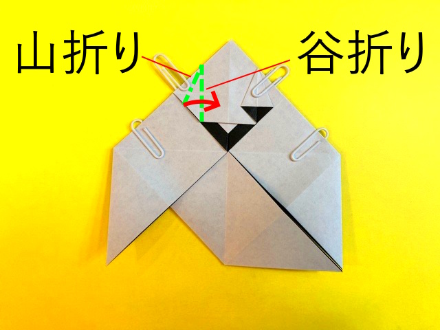 ハロウィン_おばけの折り紙の作り方2_10