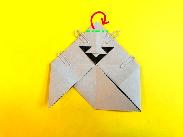 ハロウィン_おばけの折り紙の作り方2_12