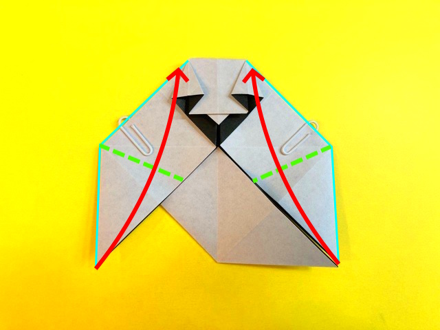 ハロウィン_おばけの折り紙の作り方2_13