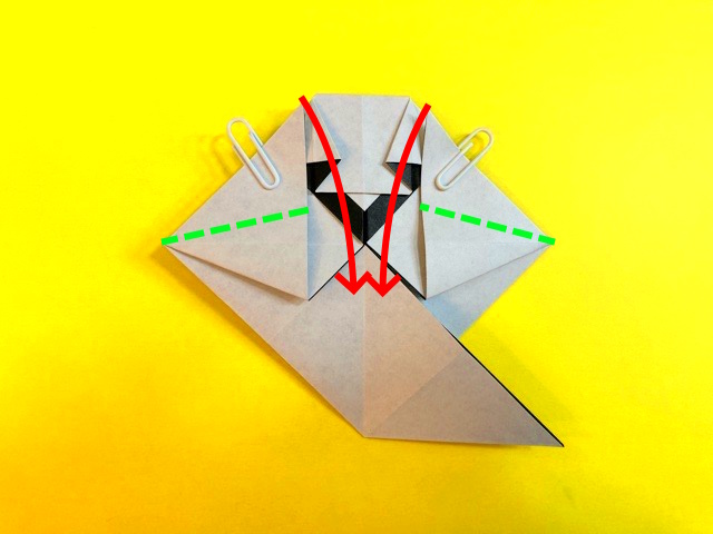 ハロウィン_おばけの折り紙の作り方2_14