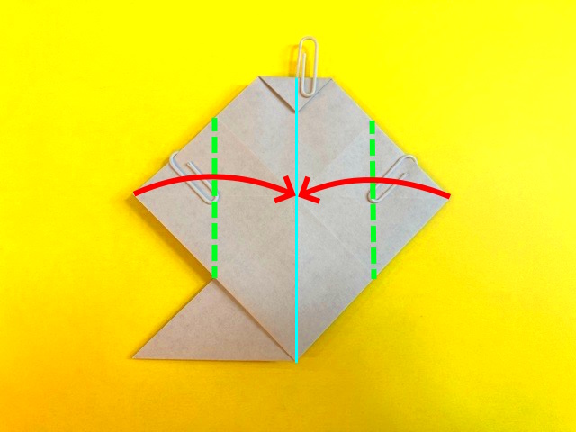 ハロウィン_おばけの折り紙の作り方2_16