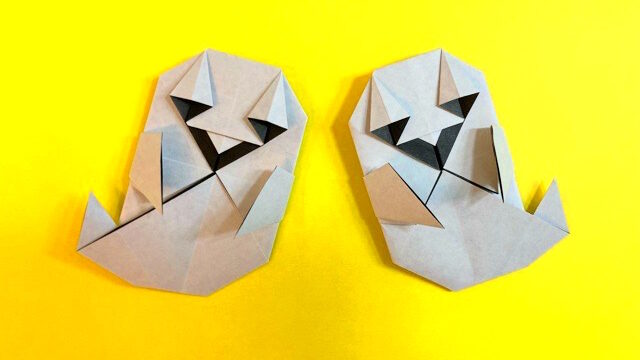 ハロウィン_おばけの折り紙の作り方2_21