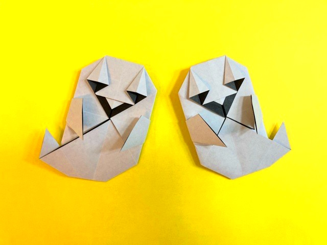 ハロウィン_おばけの折り紙の作り方2_21