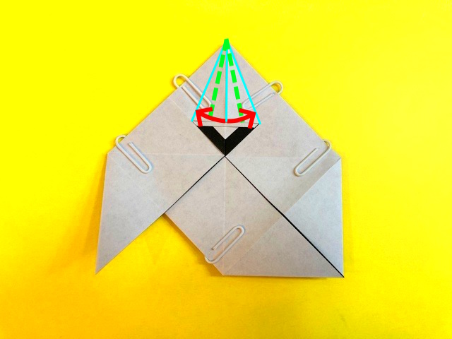 ハロウィン_おばけの折り紙の作り方_31