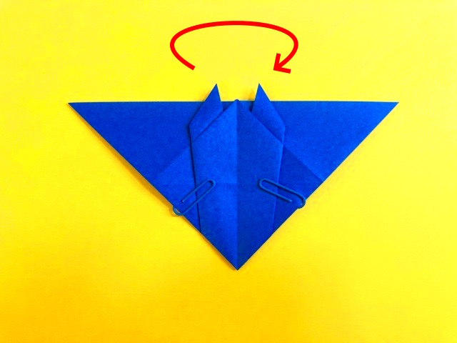 ハロウィン_コウモリの折り紙の作り方2_17