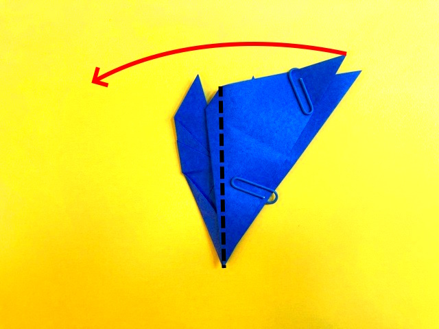 ハロウィン_コウモリの折り紙の作り方_47