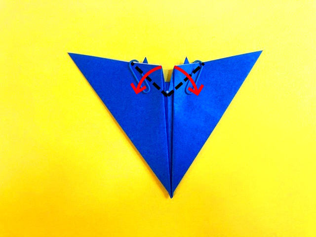 ハロウィン_コウモリの折り紙の作り方_48