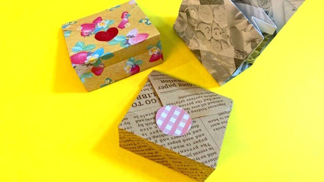 のりなしで折れるふた付き紙袋の折り紙の作り方_008