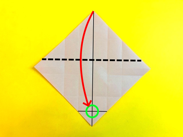 のりなしで折れる紙袋の折り紙の作り方_017