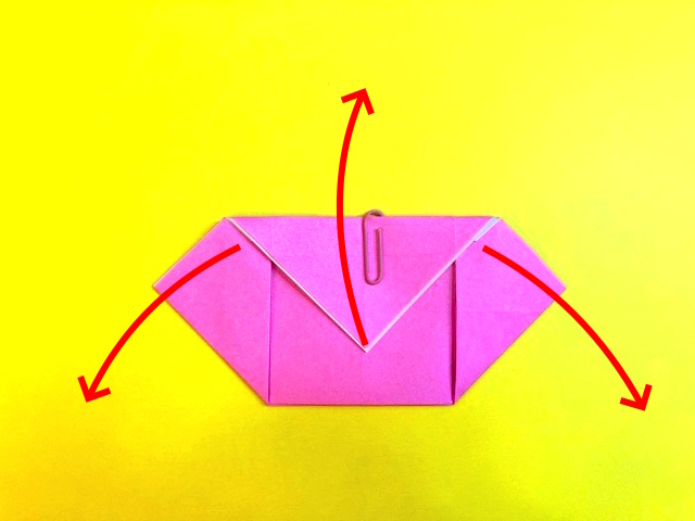 のりなしで折れる紙袋の折り紙の作り方_033