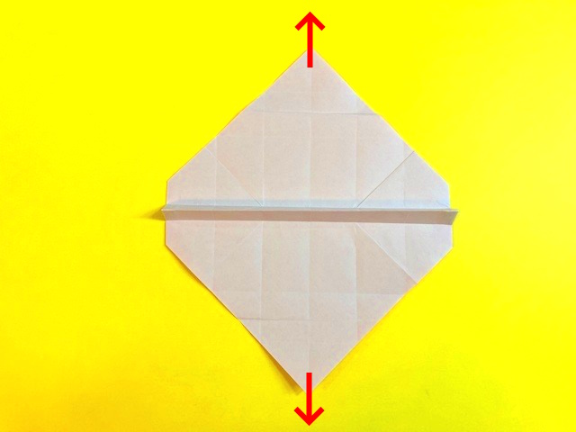 のりなしで折れる紙袋の折り紙の作り方_040