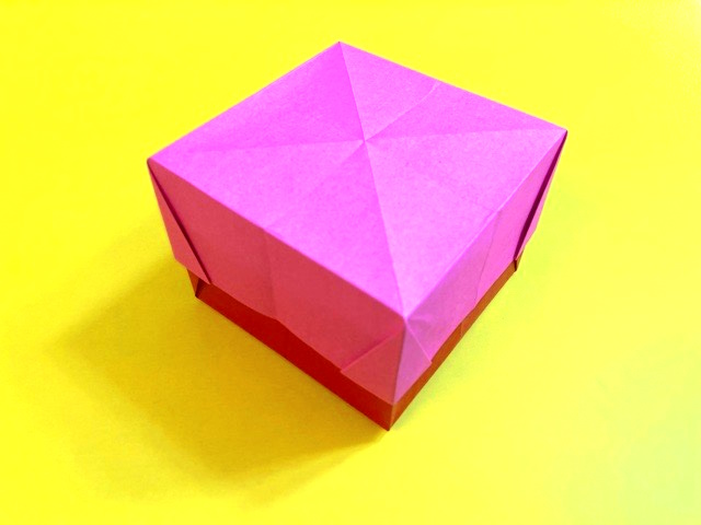 ふた付きの大きい箱（はこ）の折り紙の作り方_012