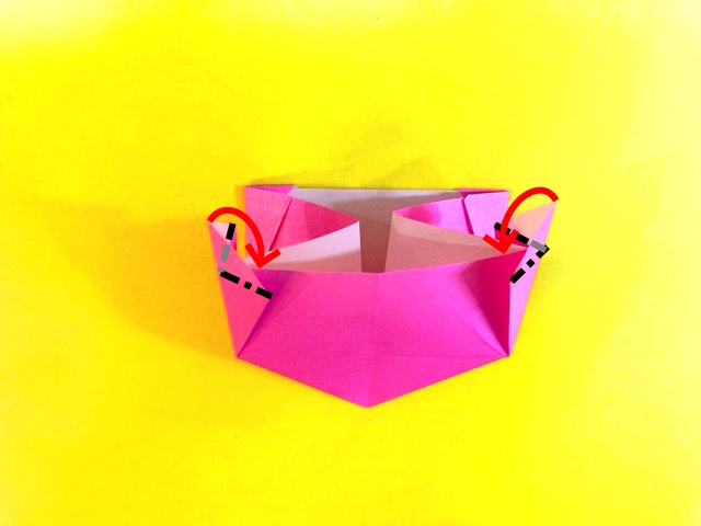 大きい箱（はこ）の折り紙の作り方_052