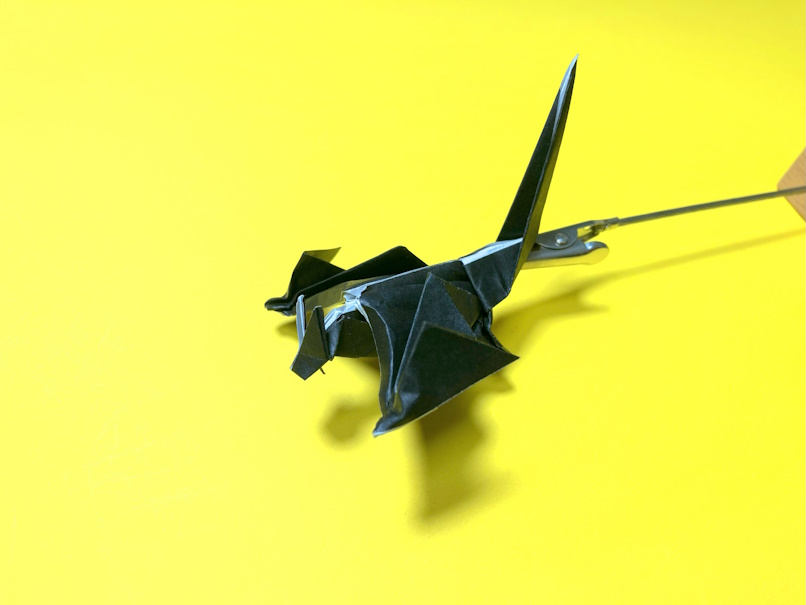 モンハンの折り紙　ナルガクルガ（迅竜）の簡単な作り方（ドラゴン33）～How to make an easy origami nargacuga（Monster Hunter）（dragon）～