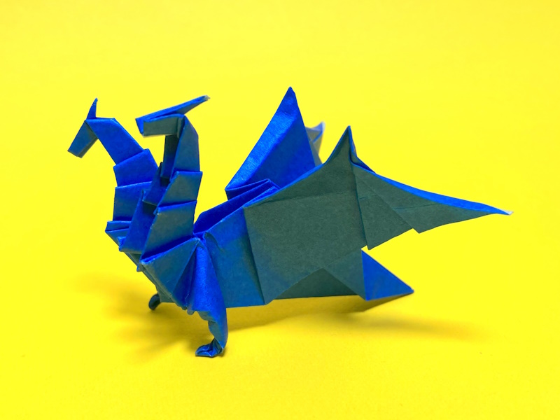 折り紙　双頭のドラゴンの簡単な作り方2～How to make an easy origami two headed dragon～