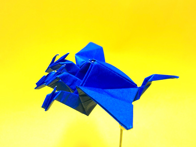折り紙　折り鶴ドラゴン五頭龍の簡単な作り方～How to make an easy origami paper crane dragon（five headed dragon）～