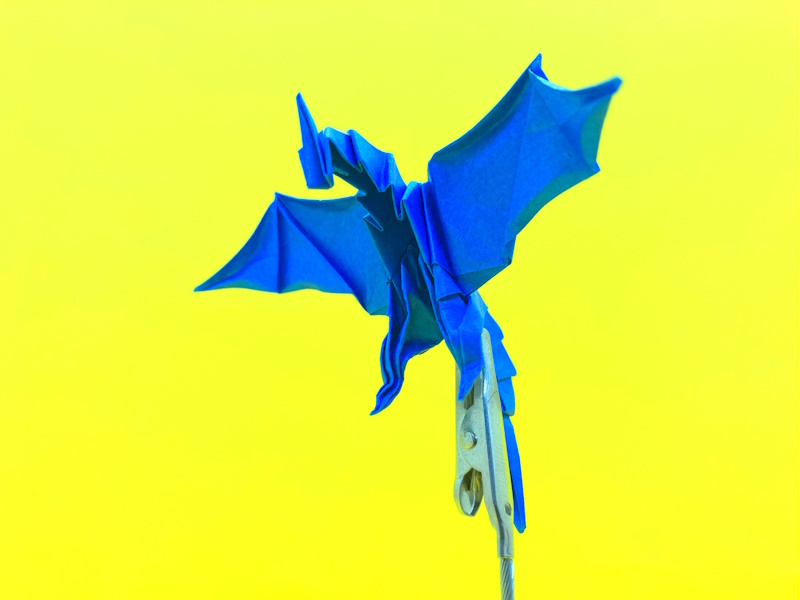 折り紙　ワイバーンの簡単な作り方5（ドラゴン49）～How to make an easy origami wyvern（dragon）～
