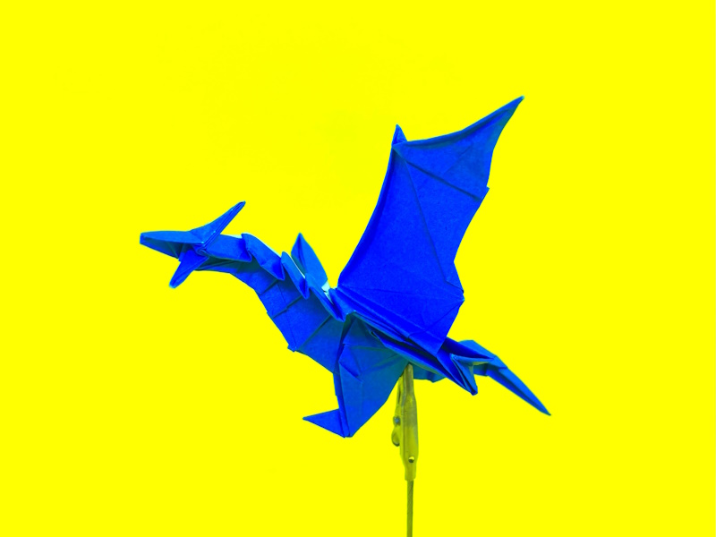 折り紙　ワイバーンの簡単な作り方13（ドラゴン77）～How to make an easy origami wyvern（dragon）～