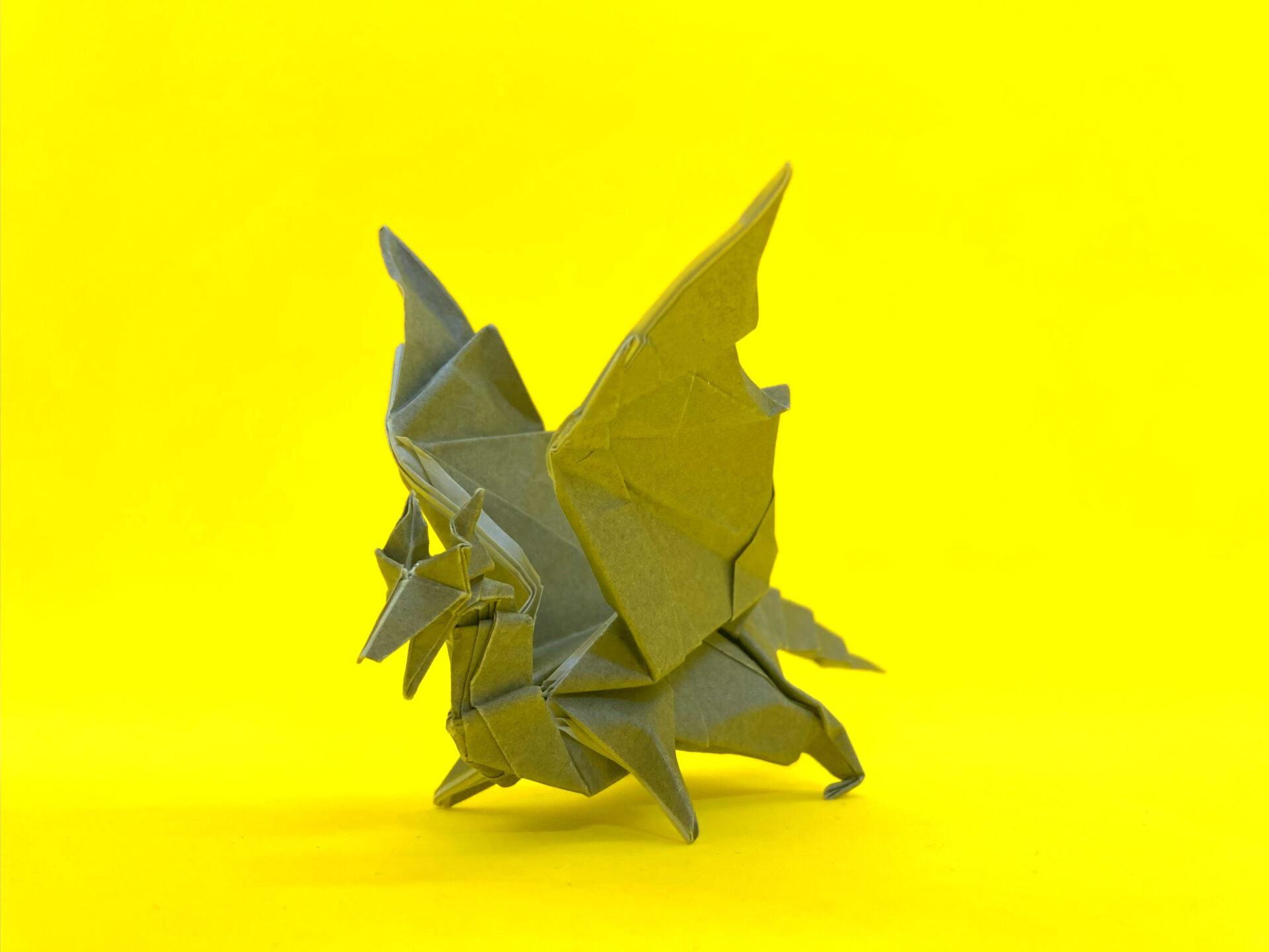 モンハンの折り紙 クシャルダオラ4(鋼龍・風翔龍)の簡単な作り方(ドラゴン93)~How to make an easy origami Kushala Daora(Monster Hunter)~