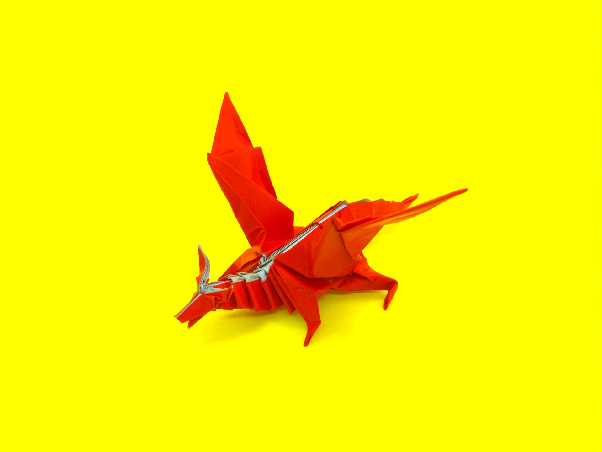 モンハンの折り紙 ムフェトジーヴァ(赤龍)の簡単な作り方(ドラゴン96)~How to make an easy origami Safi'jiiva(Monster Hunter)(dragon)~