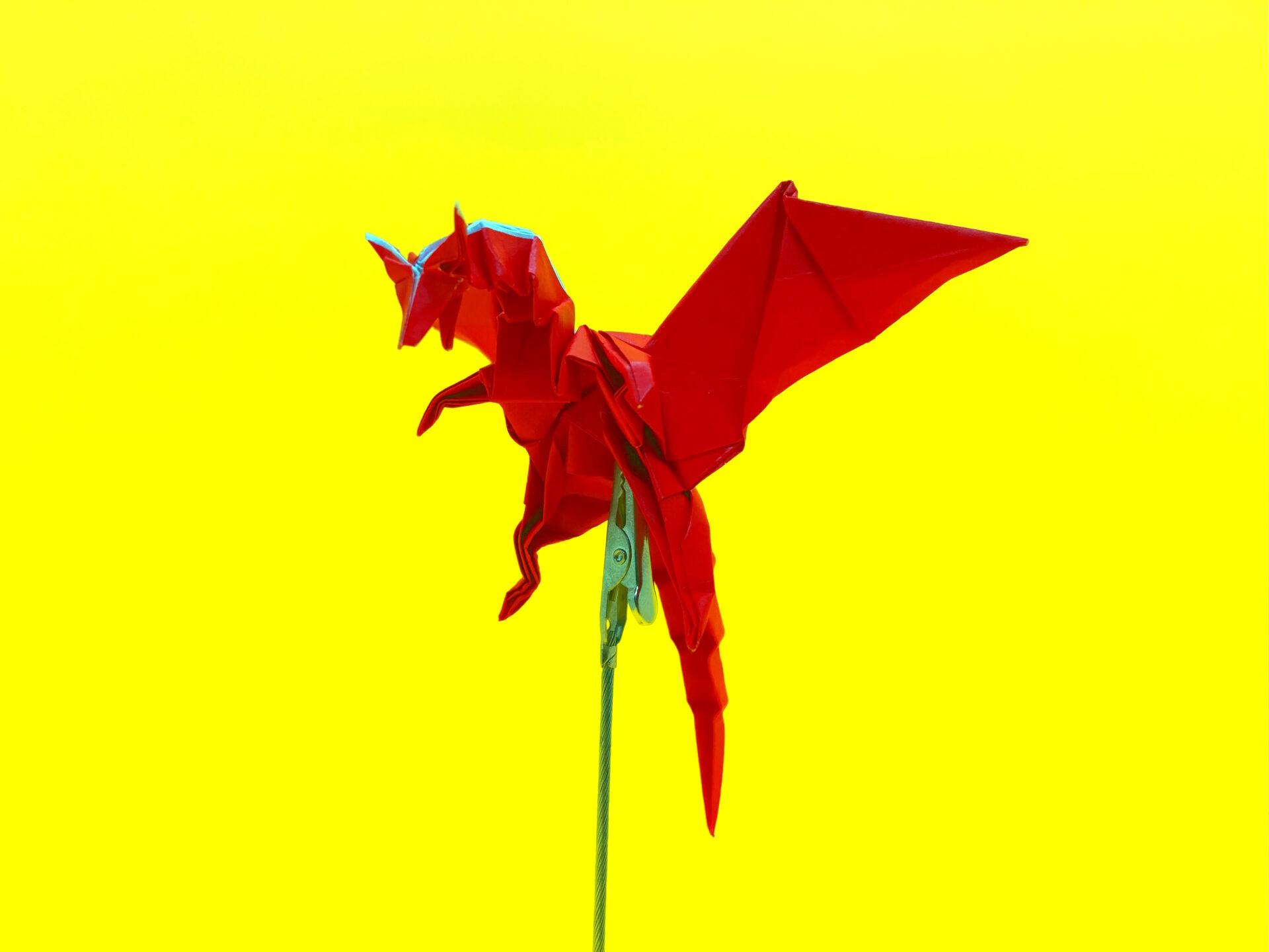 モンハンの折り紙　ムフェトジーヴァ（赤龍）の簡単な作り方2（ドラゴン97）～How to make an easy origami Safi'jiiva(Monster Hunter）（dragon）