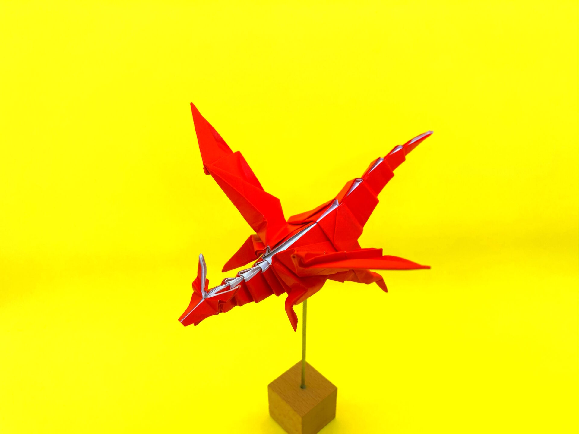 モンハンの折り紙　ムフェトジーヴァ（赤龍）の簡単な作り方4（ドラゴン99）～How to make an easy origami Safi'jiiva(Monster Hunter）（dragon）