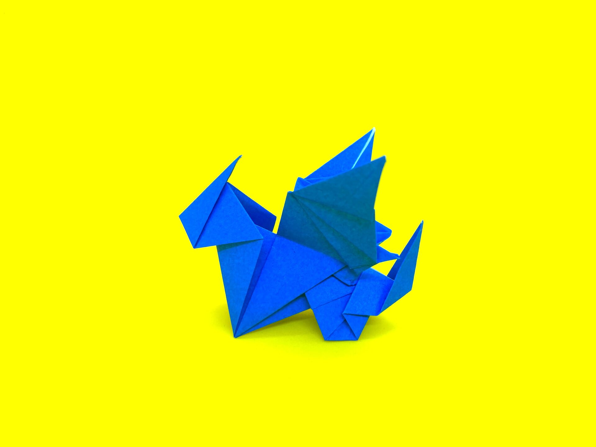 折り紙 ベビードラゴンの簡単な作り方3~How to make an easy origami baby dragon~