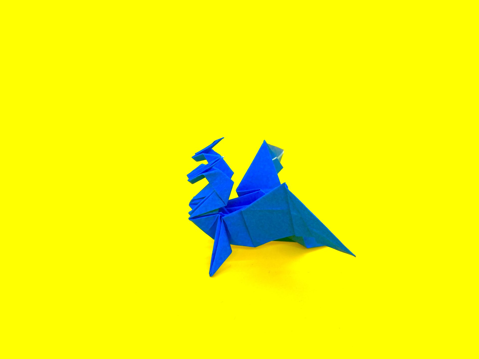 折り紙 双頭のドラゴン(双頭竜)の簡単な作り方3~How to make an easy origami two headed dragon~