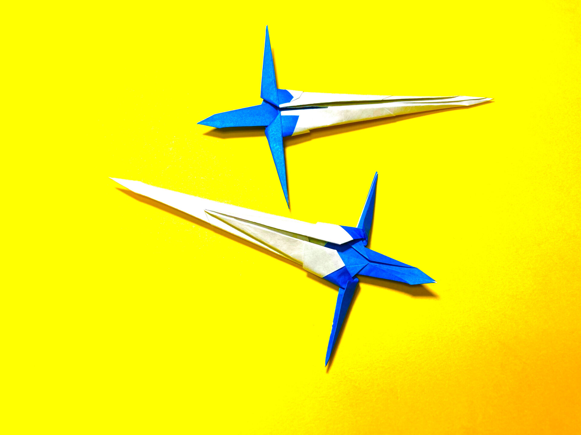 折り紙 1枚で作るかっこいい剣の簡単な作り方2~How to make an easy origami cool sword~