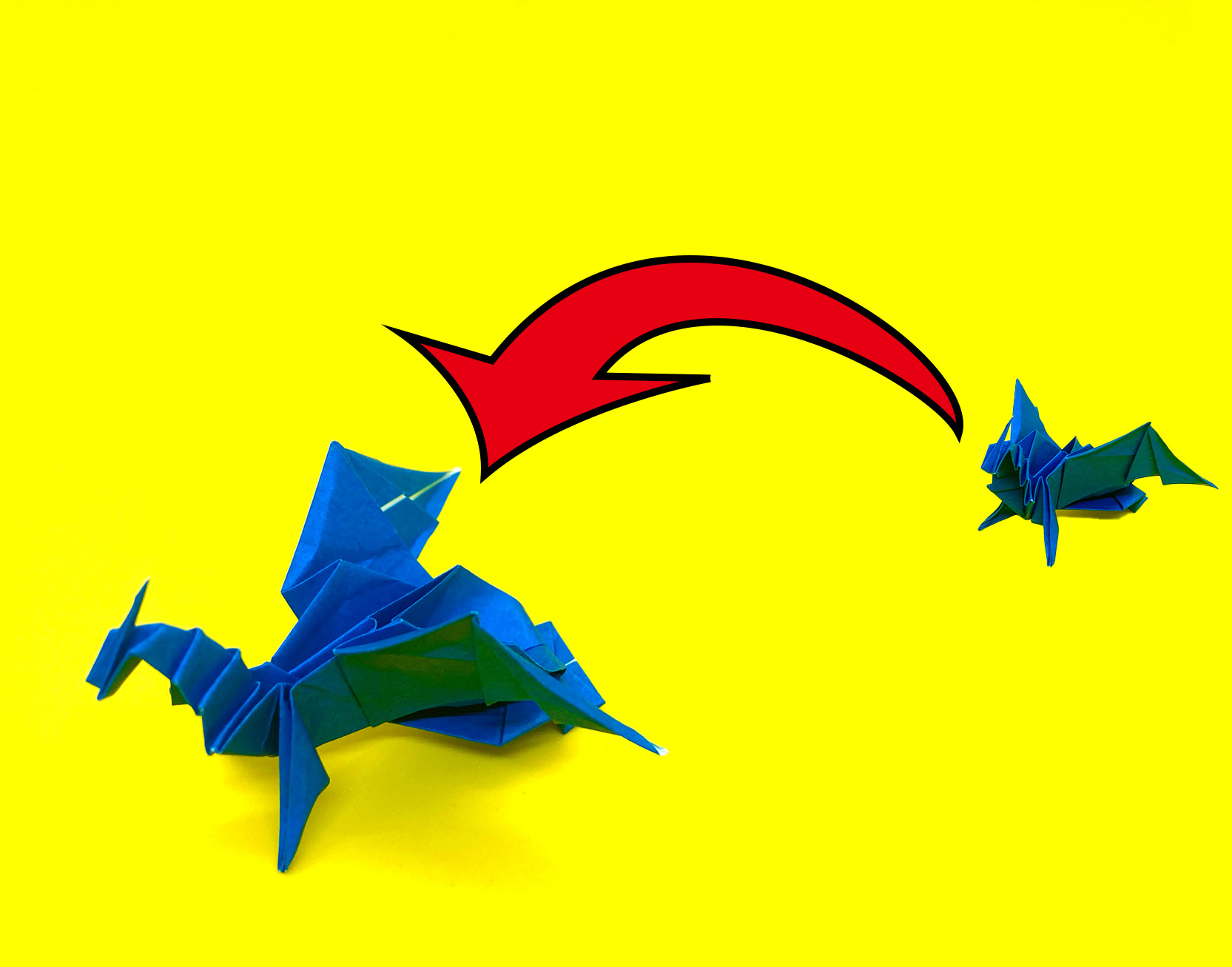 折り紙 ジャンピングドラゴンの簡単な作り方2~How to make an easy origami jumping dragon~