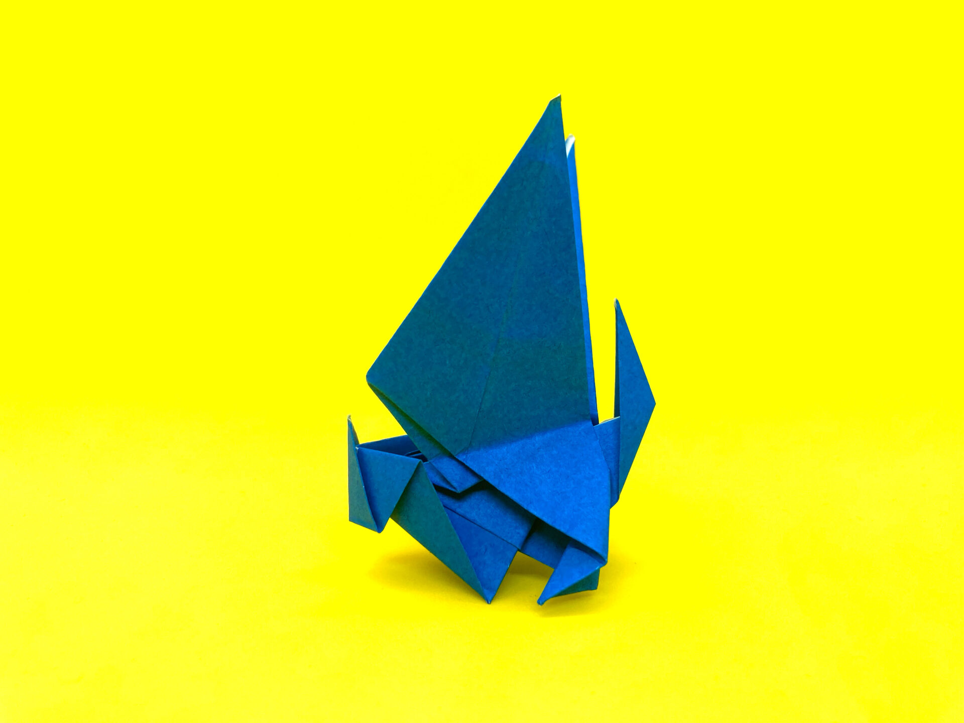 折り紙　ベビードラゴンの簡単な作り方4～How to make an easy origami dragon～