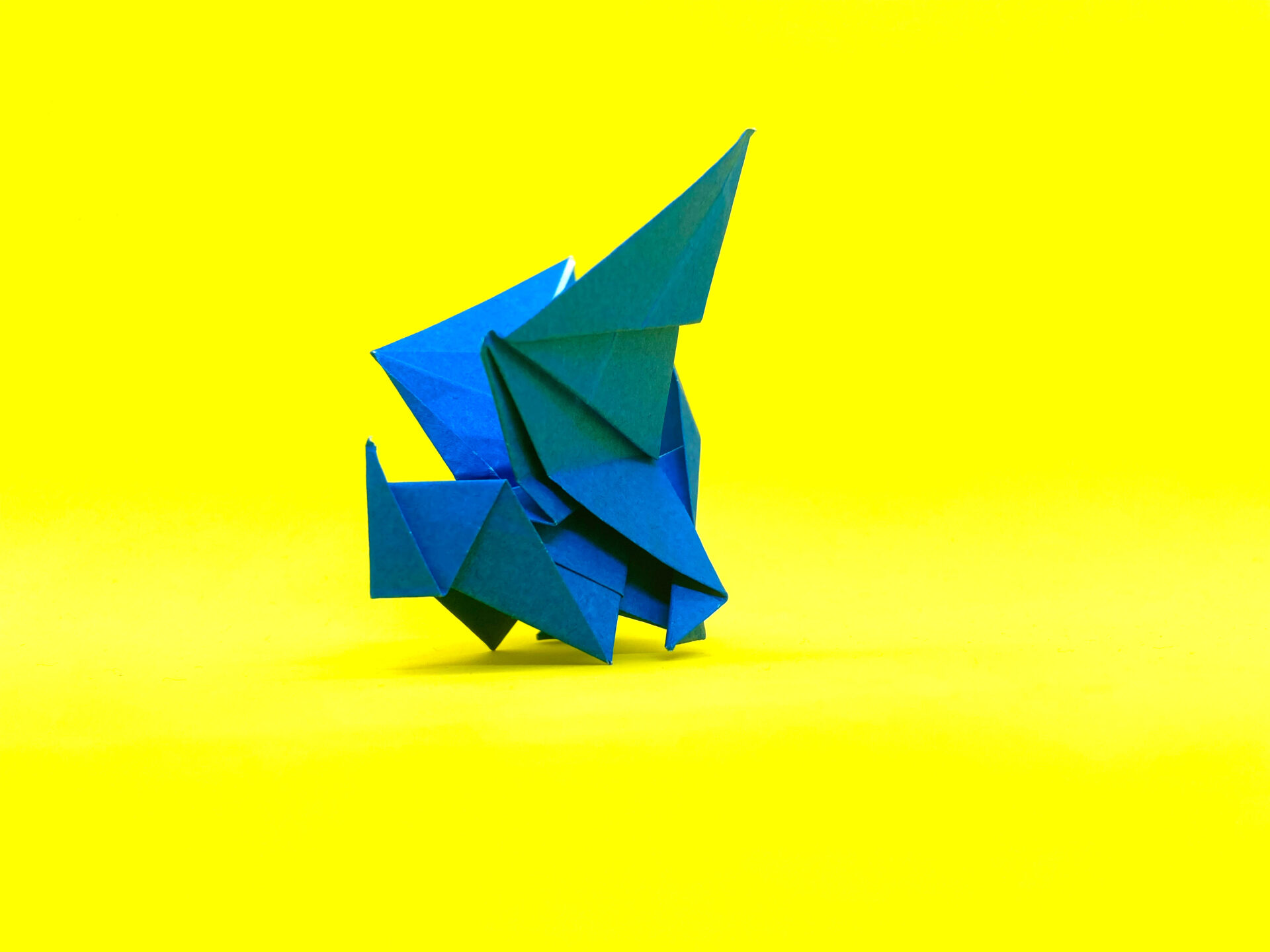 折り紙　ベビードラゴンの簡単な作り方5～How to make an easy origami dragon～